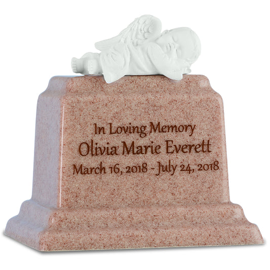 Peaceful Rest Baby Girl Urn