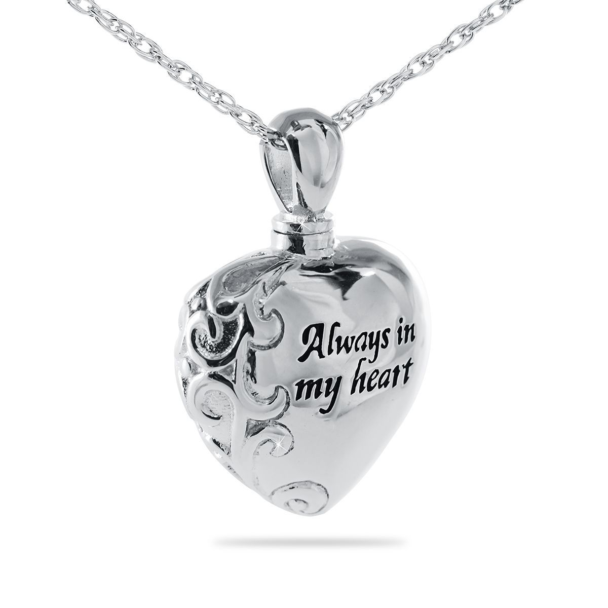 Always In My Heart Stainless Steel Pendant