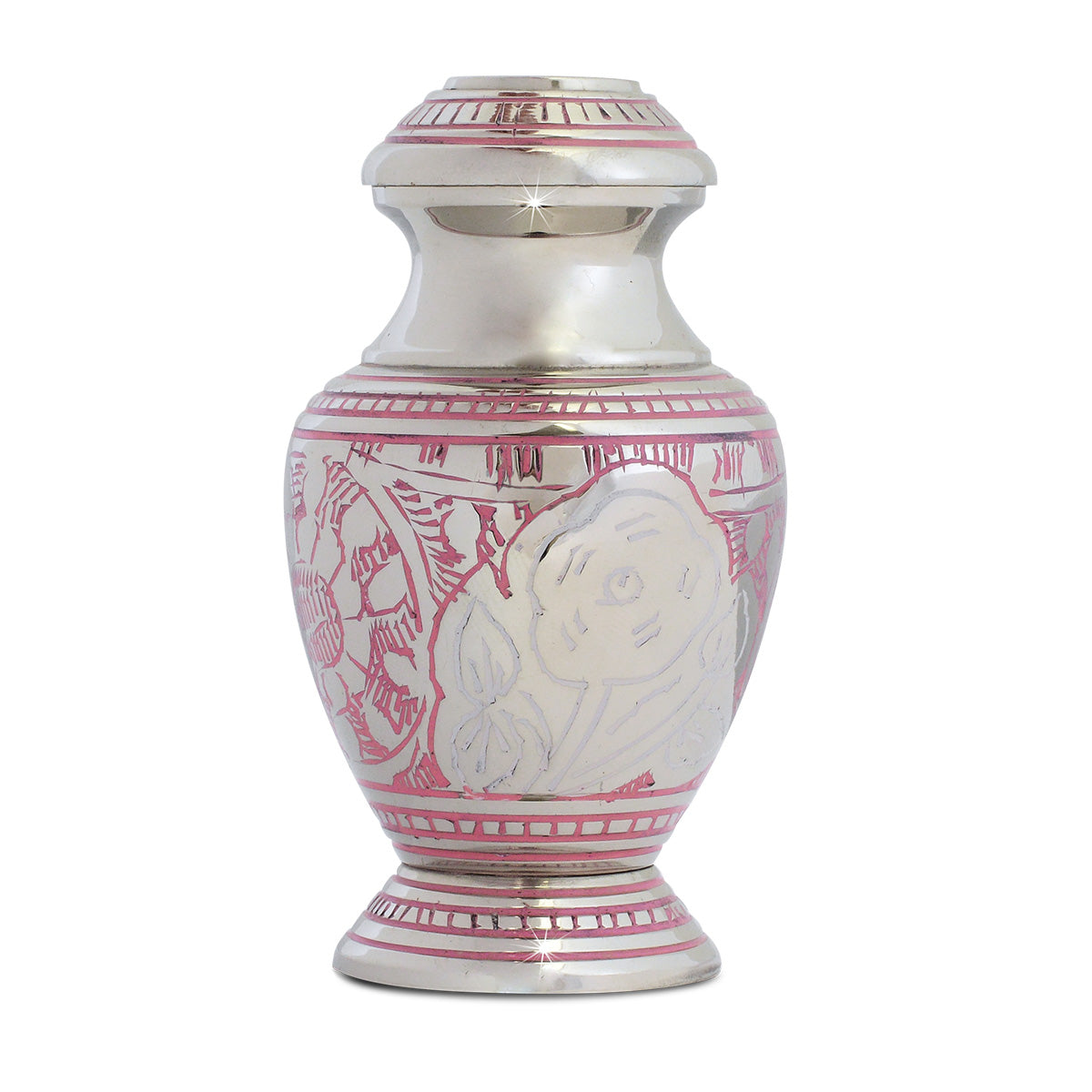 Pink Flower Brass Keepsake