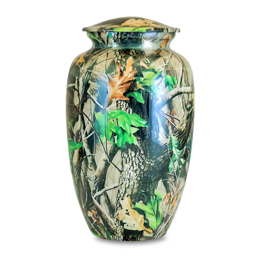 Timeless Camo Brass Urn